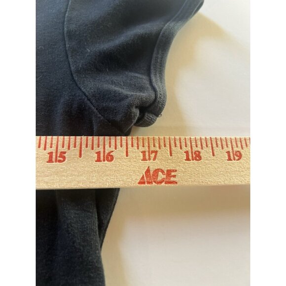 Vintage Y2K black v-neck tshirt It's 5 O'Clock Somewhere rhinestones retro sz L - Picture 7 of 8